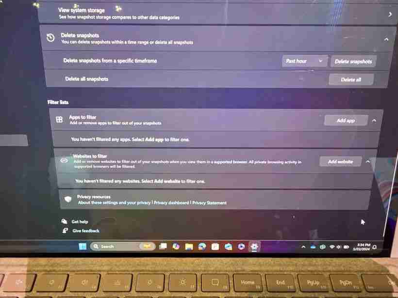微软 Win11 Recall“记忆”AI 功能初体验：性能迅捷、无明显延迟
