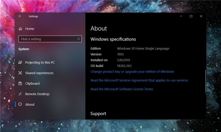 Win101903更新18362.263修复任务栏BUG