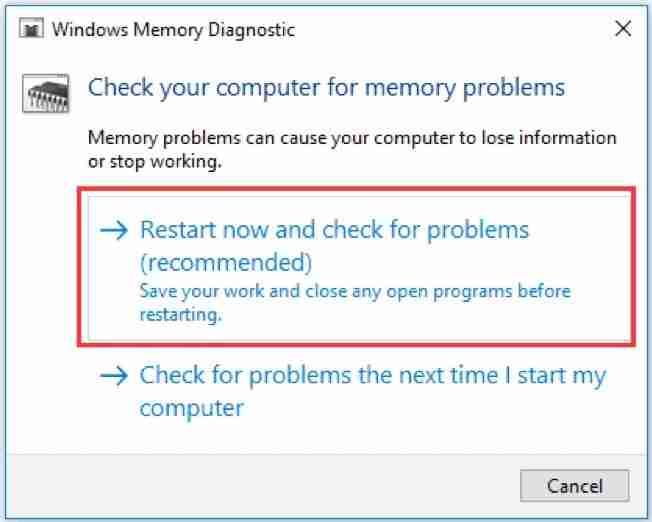 解决Win10出现停止代码内存管理错误