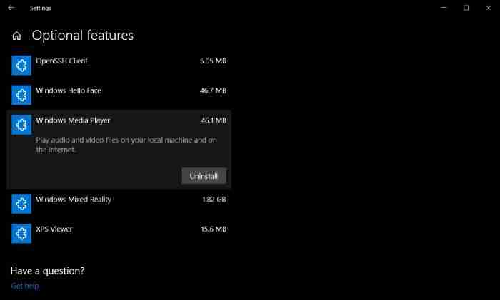 Win10 20H1在可选功能上添加排序和搜索功能并移除区域语言包
