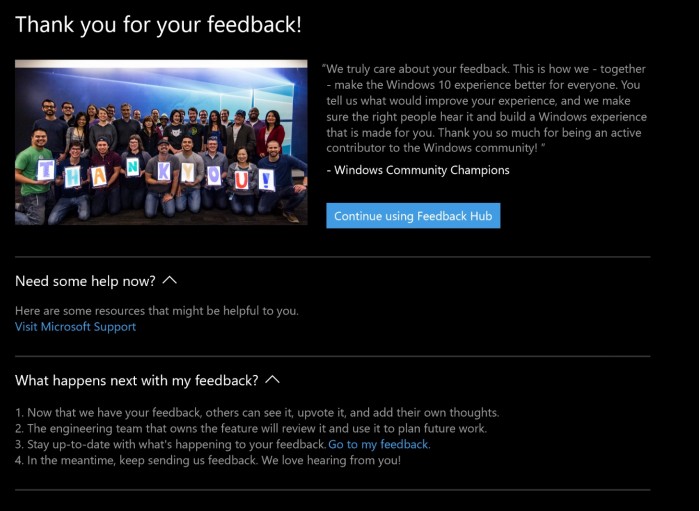 微软关闭UserVoice，Windows反馈中心新动向