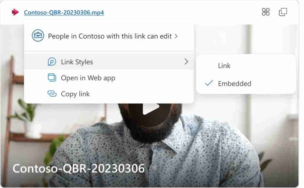 微软测试 Outlook 新特性：可在邮件中嵌入和播放 Stream 视频