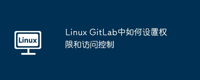 LinuxGitLab权限设置与访问控制详解