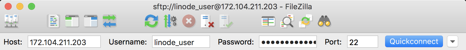 使用FileZilla传输文件