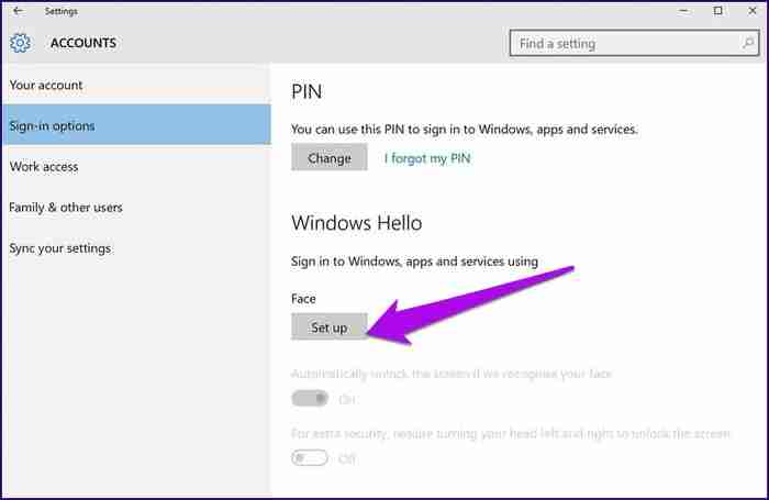Win10电脑如何设置Windows Hello？