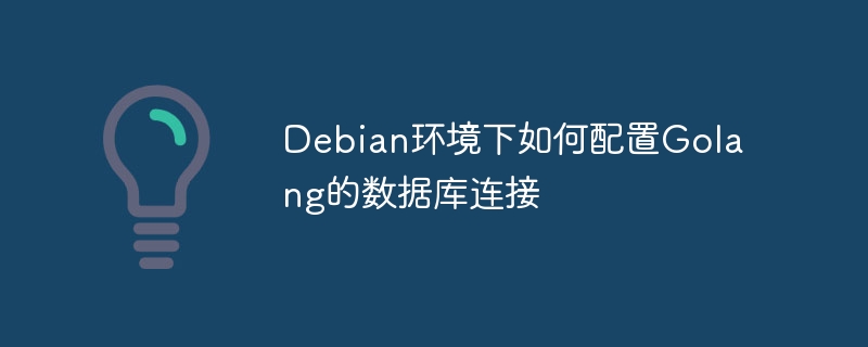 Debian下Golang数据库连接配置详解
