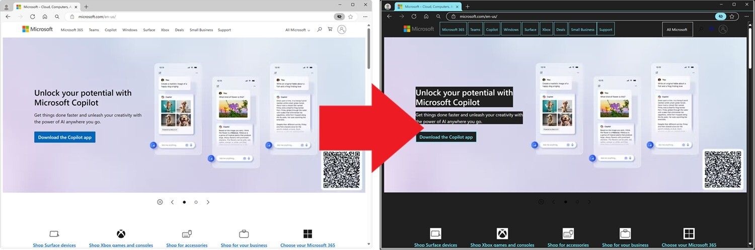 微软Edge弃用高对比度，转向“强制颜色”模式