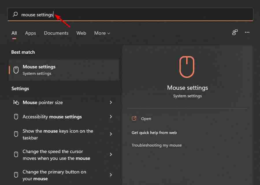 如何在Windows 11中将光标更改为暗模式?