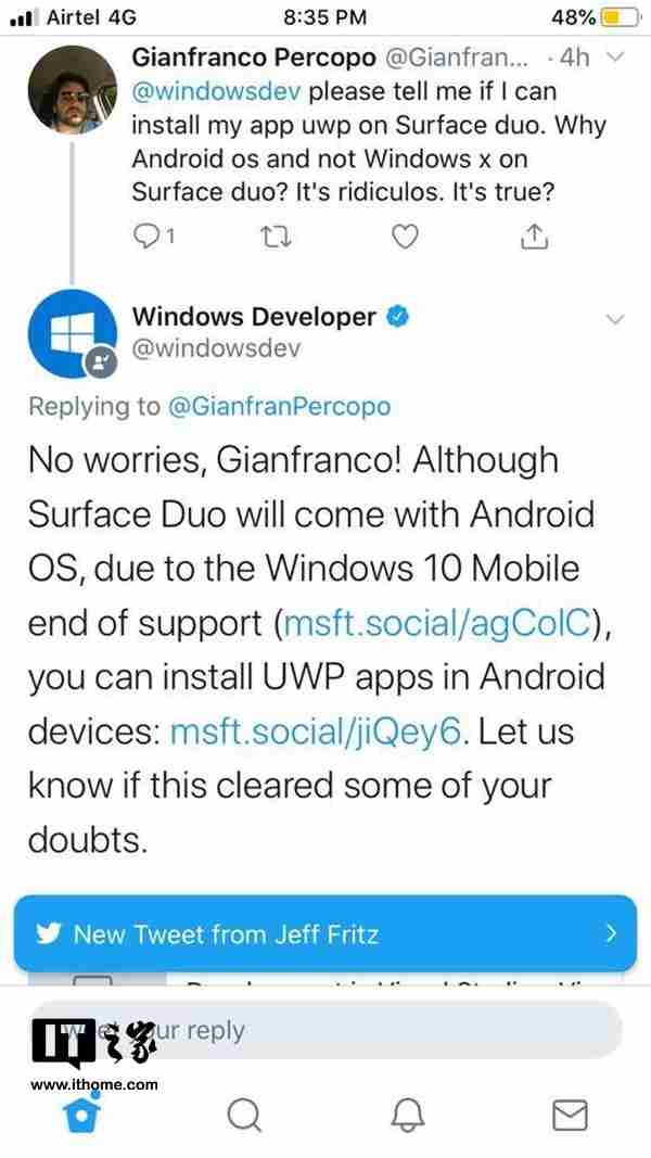 微软回应开发者可在Surface Duo上运行UWP应用