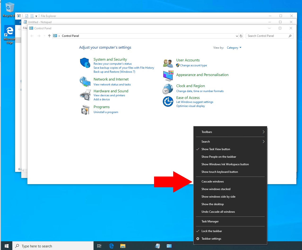 Win10专业版窗口堆叠与级联使用技巧