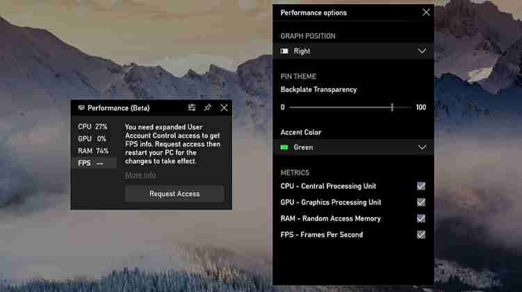 微软推出新版游戏工具栏 让Win10原生支持显示FPS帧率