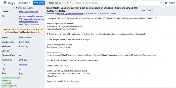 微软优化Chromium浏览器，Win10设备Pinch-Zoom缩放提升