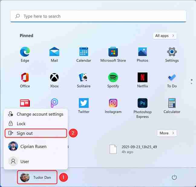 微软Win11 Beta 预览版“注销”按钮被隐藏：需打开 Microsoft 36