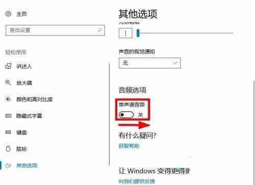Win10系统怎么打开单声道音频?