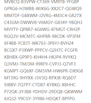 win7专业版产品密钥