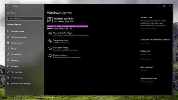Windows 10 20H1首版18836推送:19H1正式版和19H2今春见