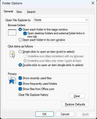 微软 Win11 文件管理器新功能：告别满屏窗口，可默认标签页打开