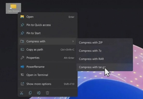 Win11原生解压RAR等多格式