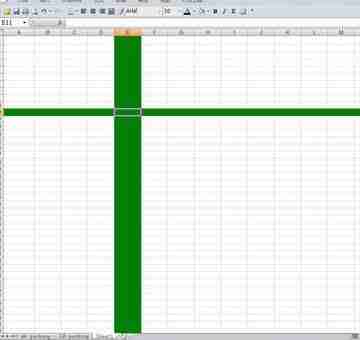 excel点击单元格出现十字的设置方法！