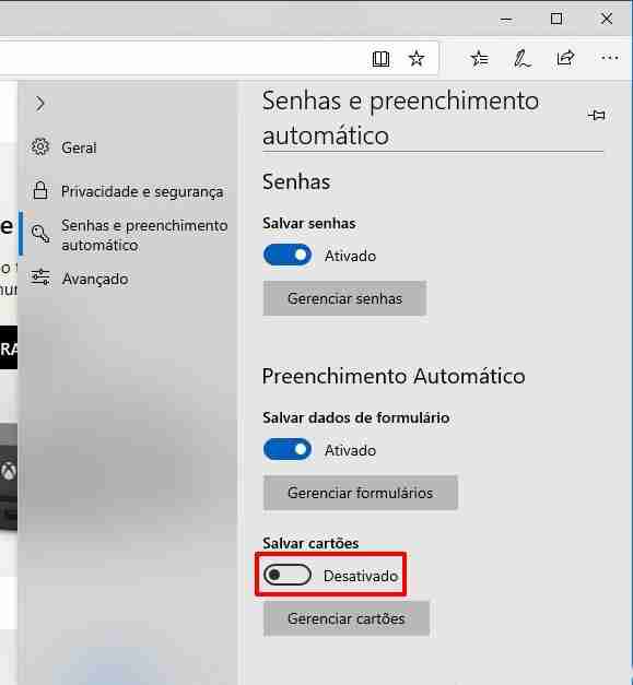 win10系统如何禁止 Edge浏览器保存信用卡数据