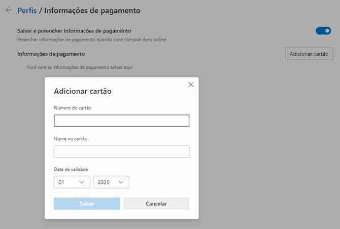 win10系统如何禁止 Edge浏览器保存信用卡数据