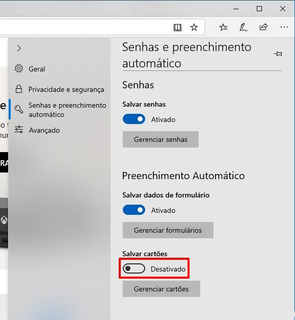 Win10Edge禁用信用卡数据保存攻略