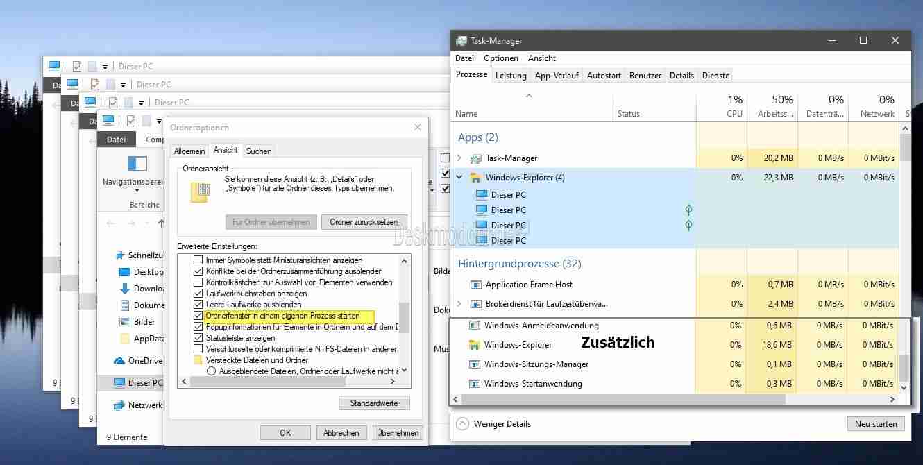 Win10 v1903资源管理器启用多进程：再不怕崩溃