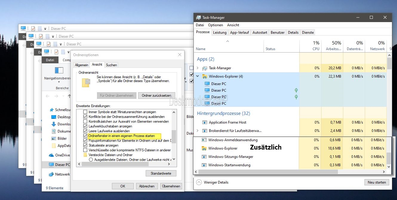 Win10 v1903资源管理器多进程防崩溃！告别卡死
