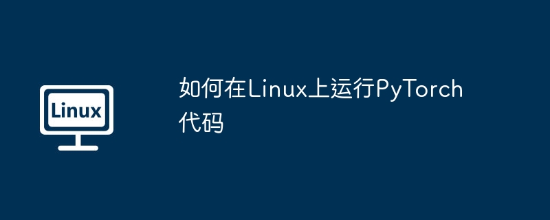 手把手教学！在Linux上轻松运行PyTorch代码
