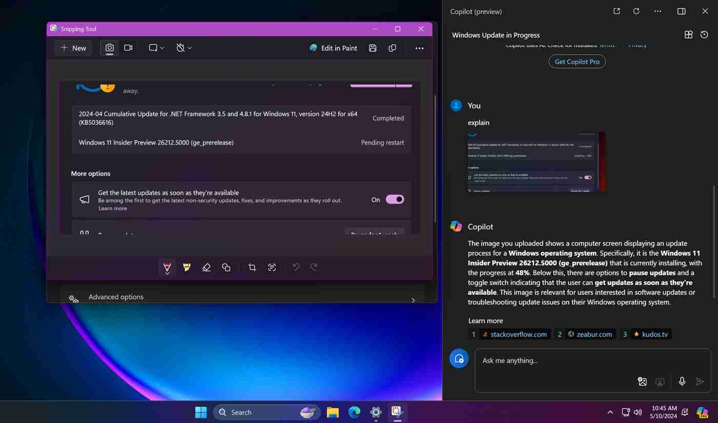 Windows 11 截图工具隐藏 Bing 搜索特性