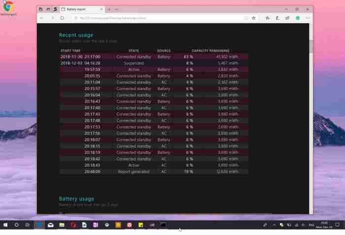 教你如何在Wind10设备上快速查询电池健康