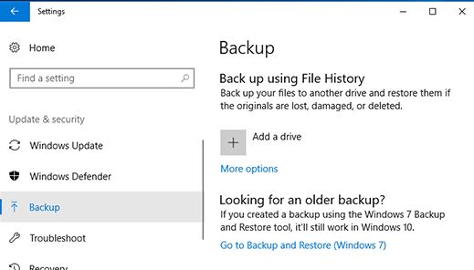 win10文件历史只显示一个磁盘？简单几步轻松解决！