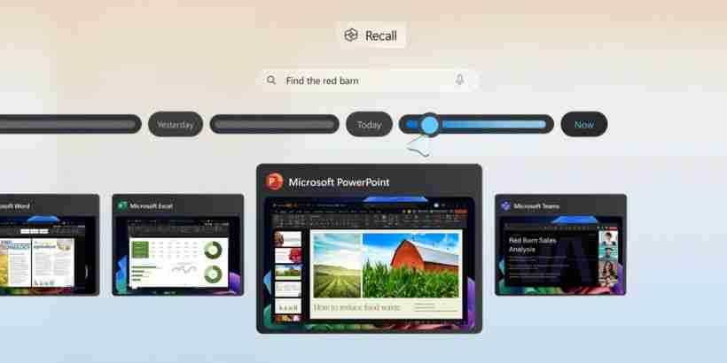 微软为减轻用户对 Win11 Recall AI 功能担忧公布 3 项举措