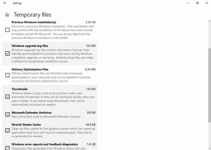 Win10 20H1改善磁盘清理：移除Downloads文件夹