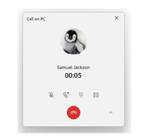 微软Win11正在推出新的Your Phone应用中呼叫界面