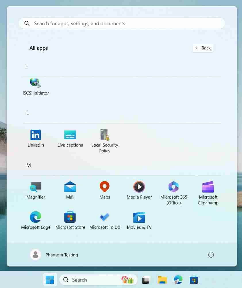 微软 Win11 开始菜单视图调整：支持按首字母分组、支持固定文件