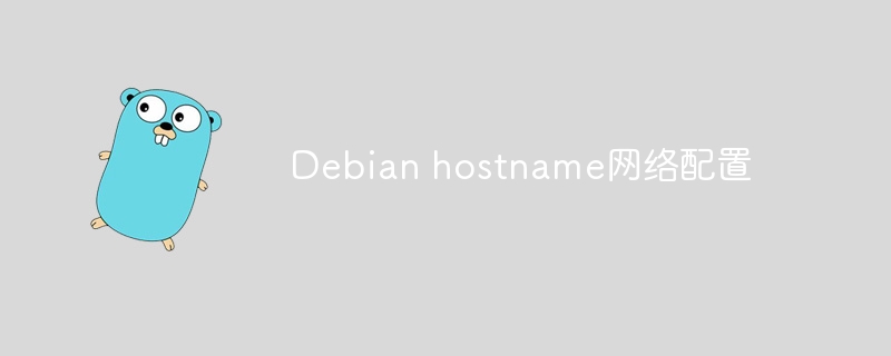 Debian系统设置hostname，超简单网络配置教程