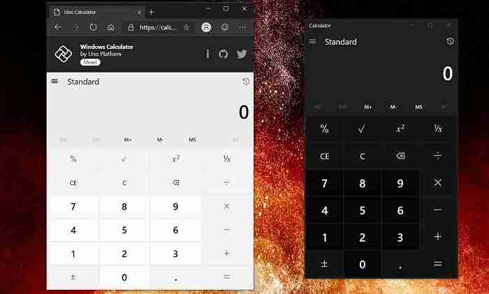 微软开源Win10计算器应用，被移植到Web/Android/iOS平台上