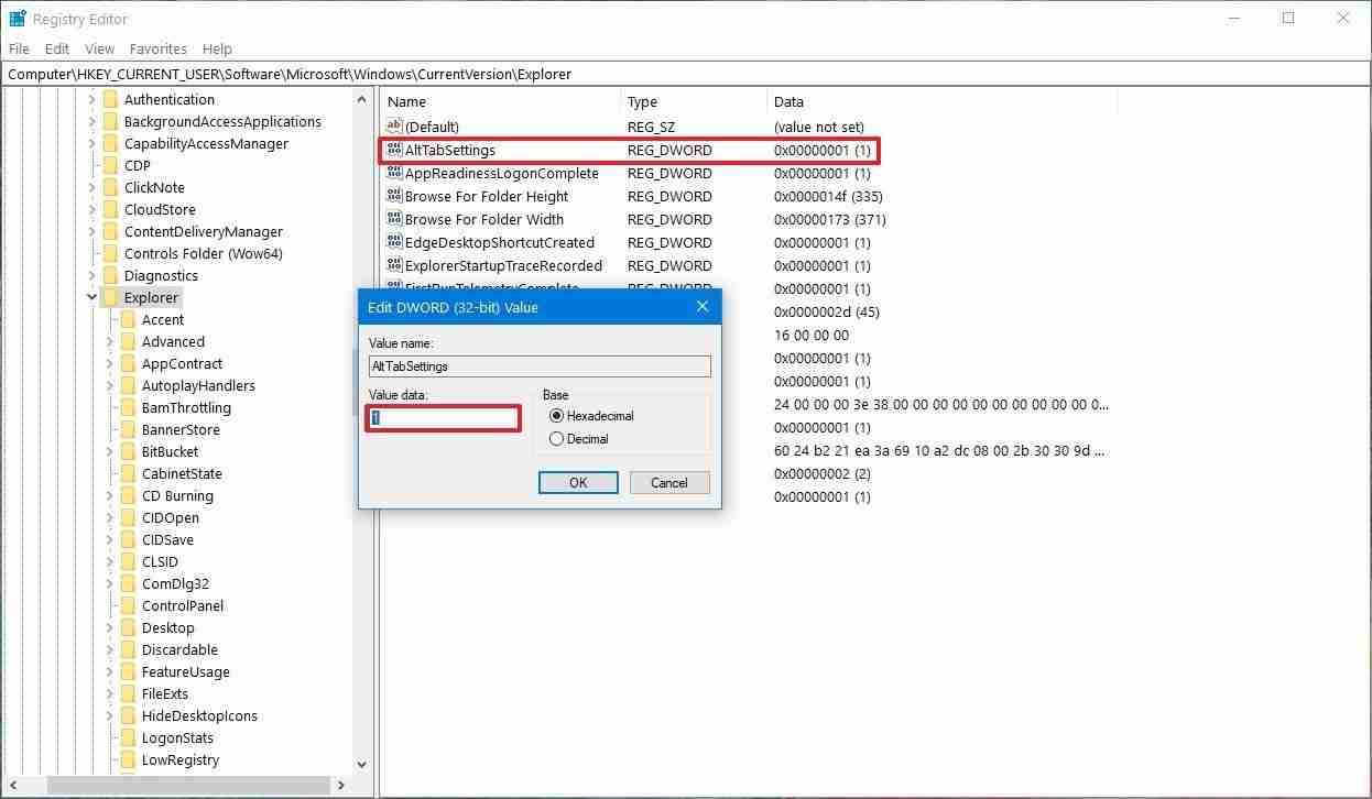Win10系统如何恢复Alt + Tab快捷键？