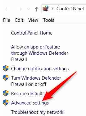 在Windows 10防火墙中打开端口