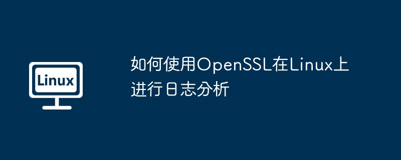 如何使用OpenSSL在Linux上进行日志分析