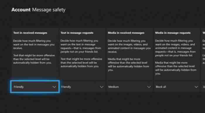 微软宣布Xbox Live消息添加新文本过滤功能