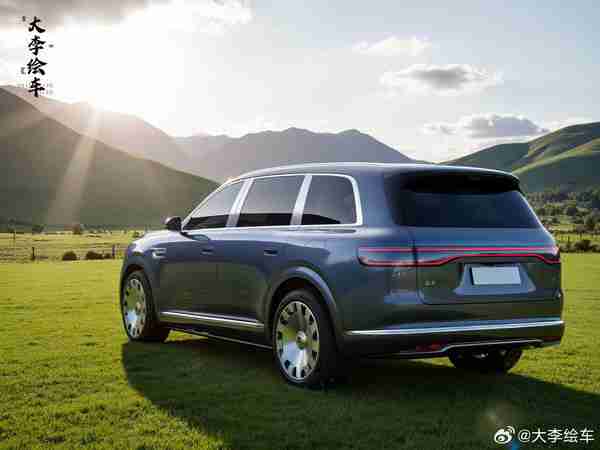 霸气！问界M10假想渲染图曝光 定位百万级全尺寸SUV