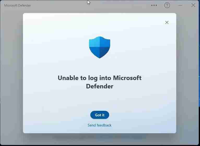 "Windows 11更新引发“无法登录Microsoft Defender”错误