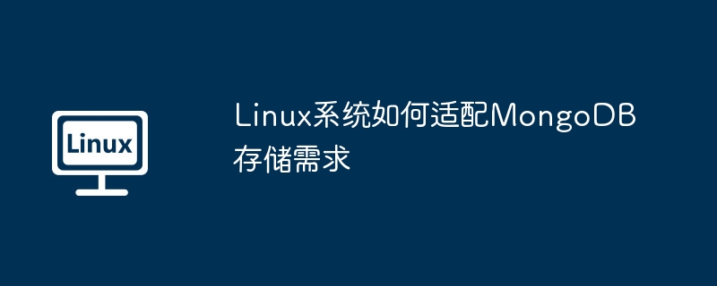 Linux系统如何适配MongoDB存储需求