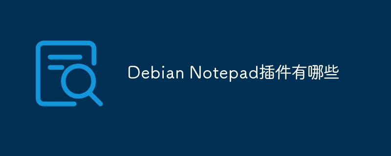Debian Notepad插件有哪些