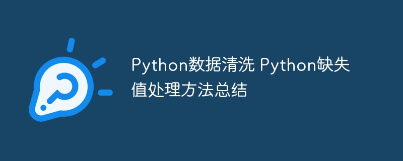 Python数据清洗教程：手把手教你搞定缺失值（附详细代码）