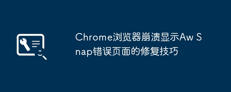 Chrome频繁崩溃AwSnap？简单几步教你快速修复技巧