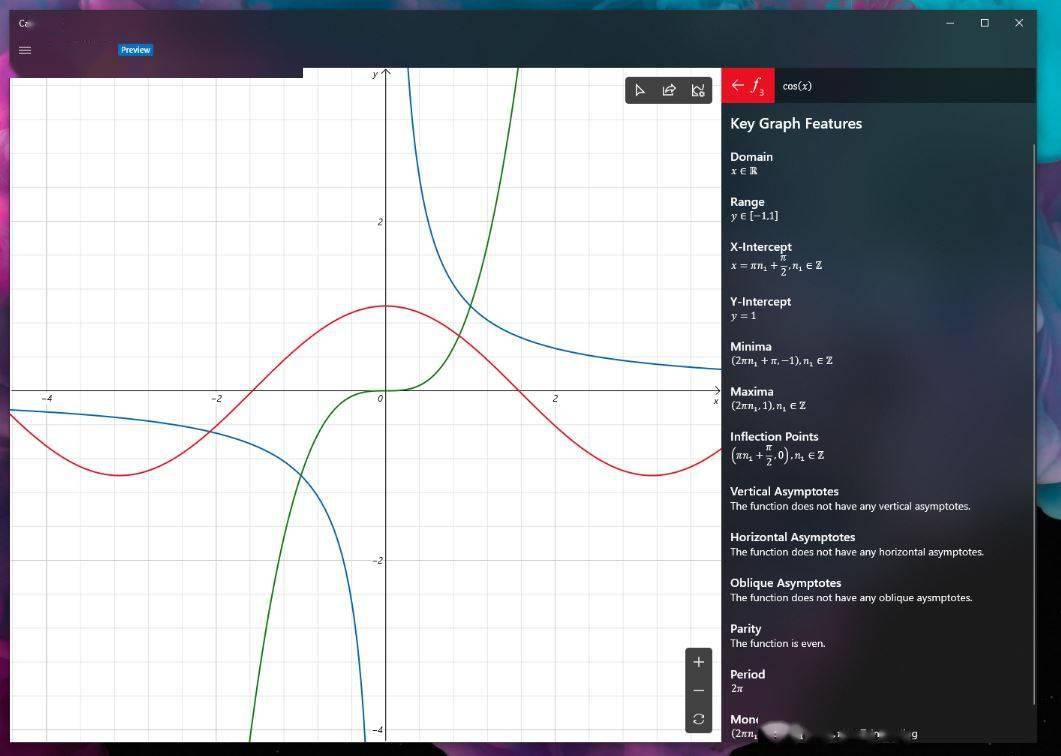 Win10计算器发大招！图形模式居然能用深色主题了