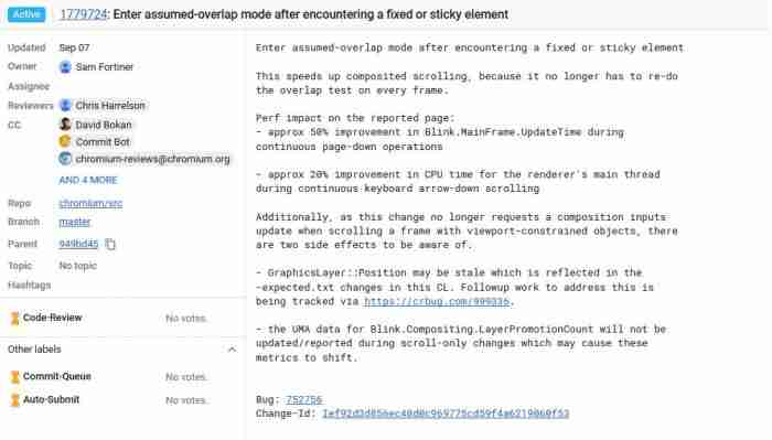 Win10 Chromium浏览器改进滚动特性占用CPU问题